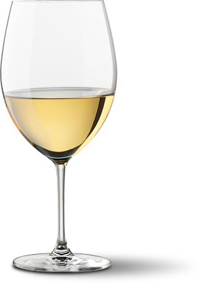 Copo de vinho branco